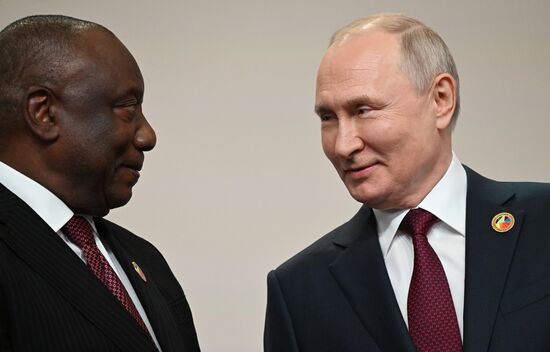 Russia Putin Africa Summit Welcome Ceremony