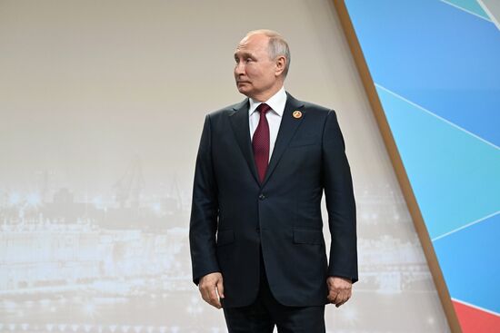 Russia Putin Africa Summit Welcome Ceremony