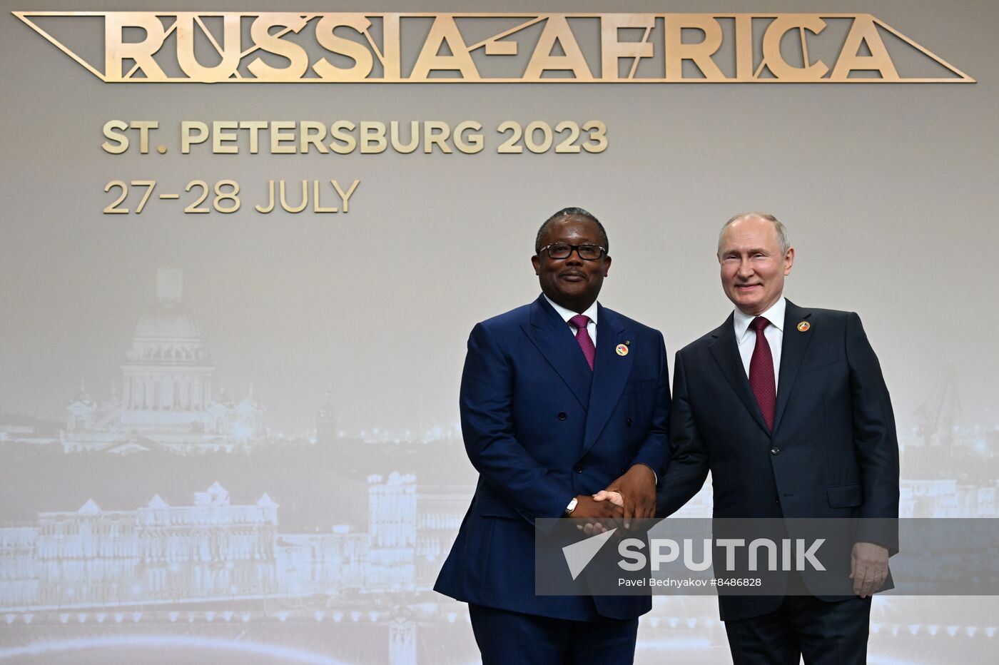 Russia Putin Africa Summit Welcome Ceremony