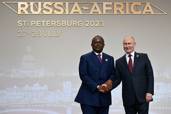 Russia Putin Africa Summit Welcome Ceremony
