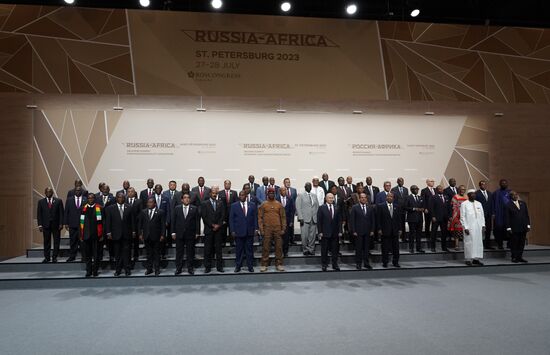 Russia Putin Africa Summit Photo Opportunity