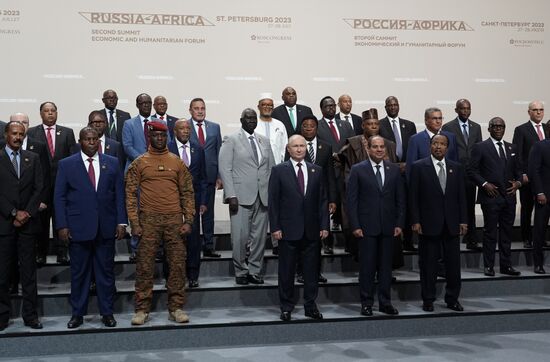 Russia Putin Africa Summit Photo Opportunity