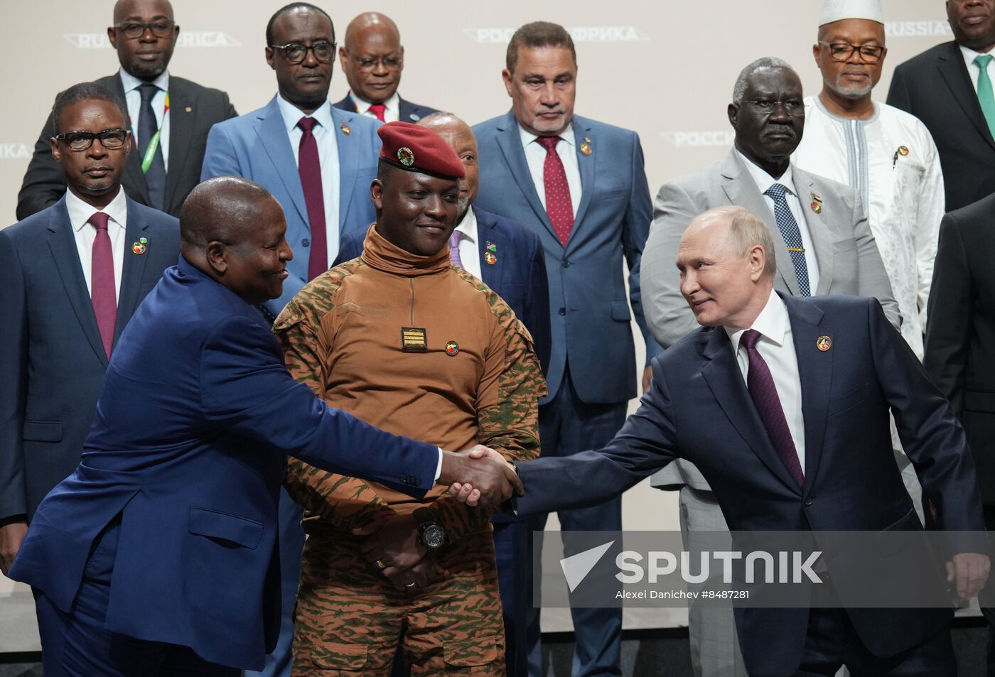 Russia Putin Africa Summit Photo Opportunity