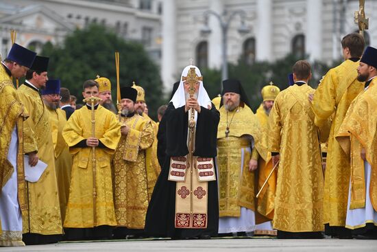 Russia Religion Patriarch Rus Baptism Day