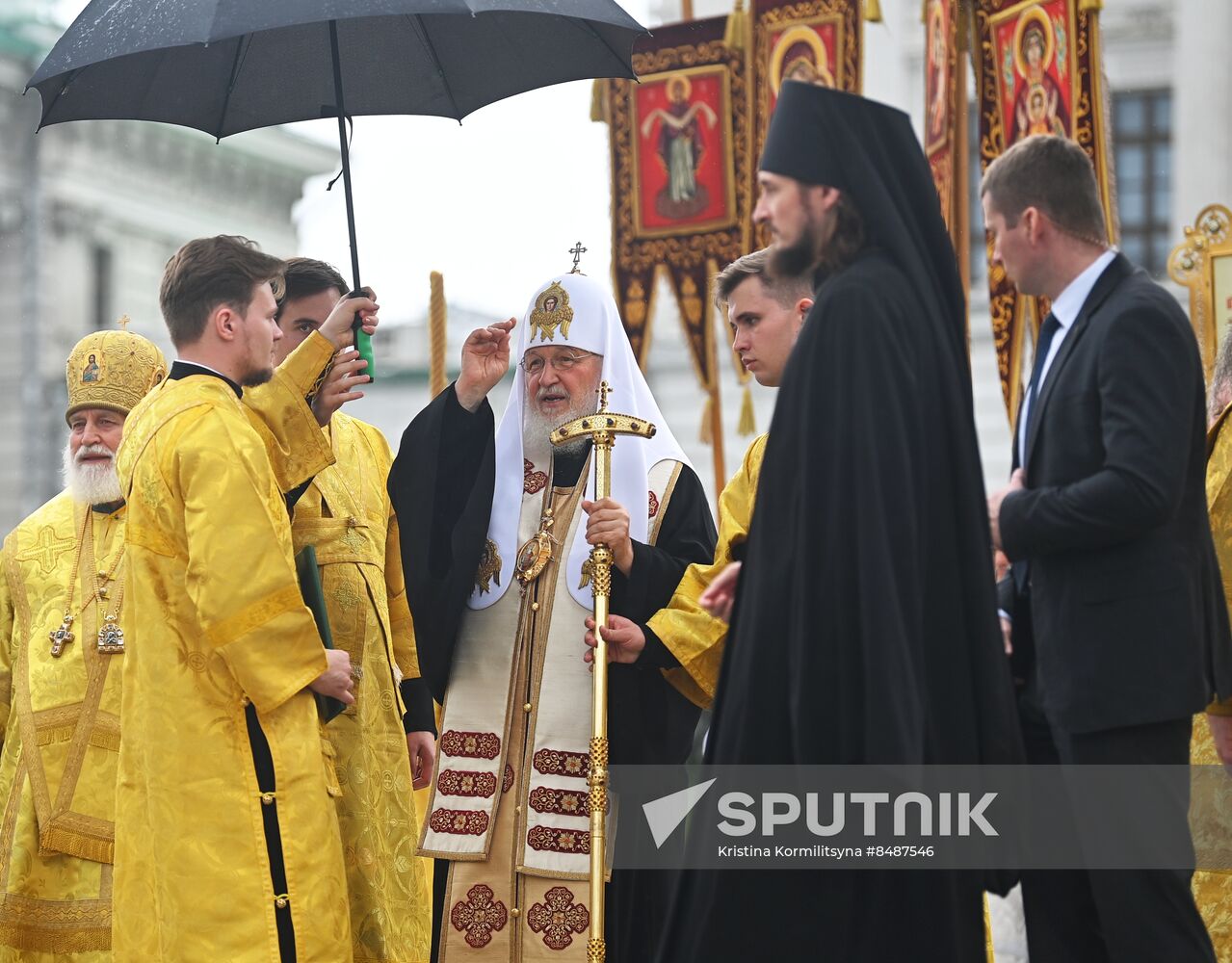 Russia Religion Patriarch Rus Baptism Day