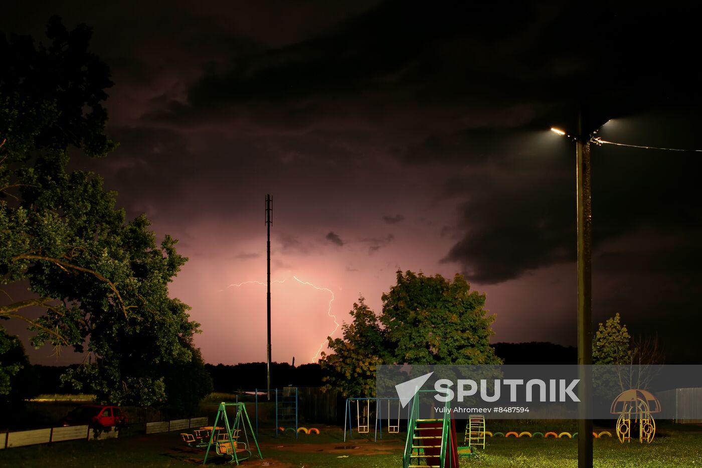 Thunderstorm in Moscow