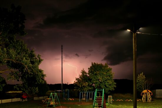 Thunderstorm in Moscow