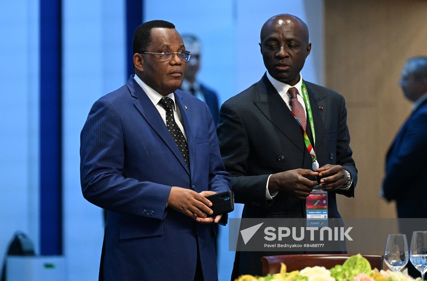 Russia Putin Africa Summit Working Lunch