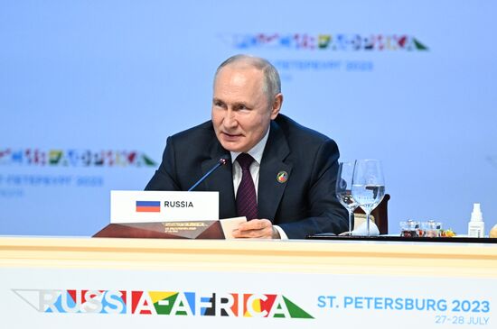 Russia Putin Africa Summit Working Lunch