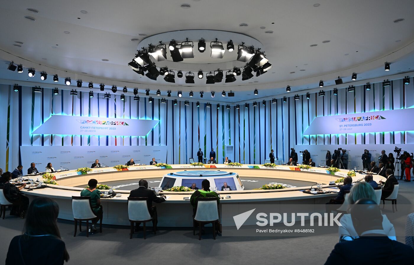 Russia Putin Africa Summit Working Lunch