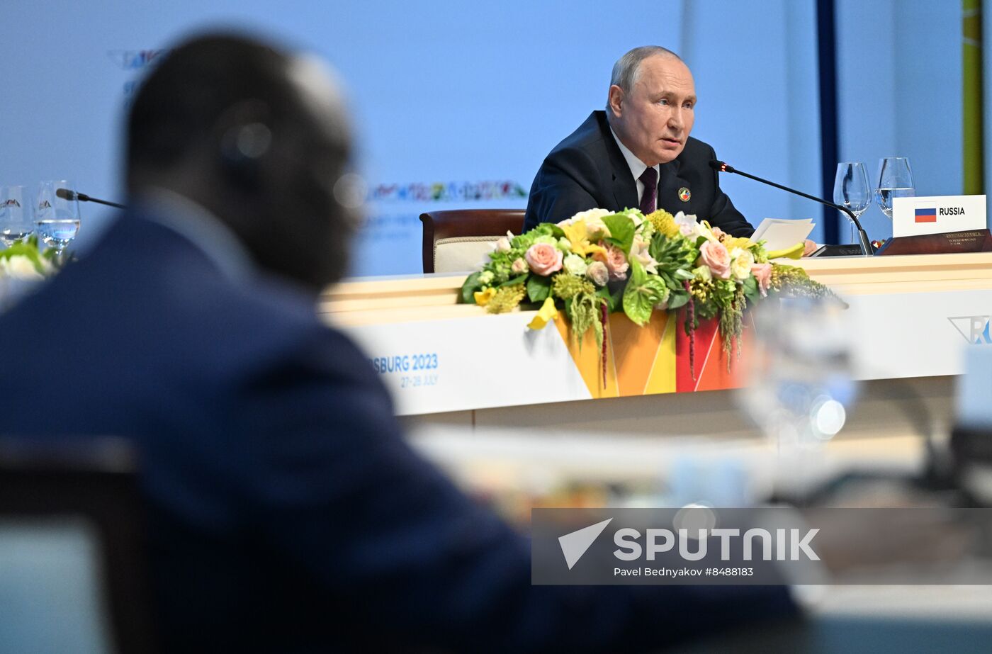 Russia Putin Africa Summit Working Lunch