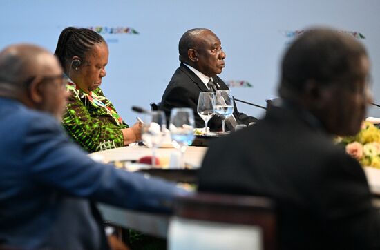 Russia Putin Africa Summit Working Lunch