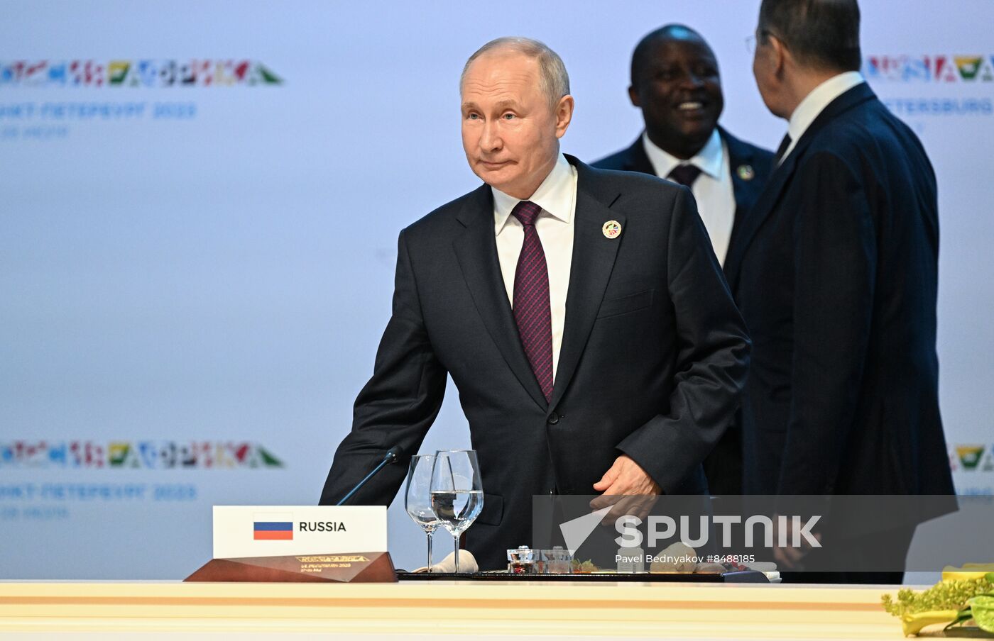 Russia Putin Africa Summit Working Lunch