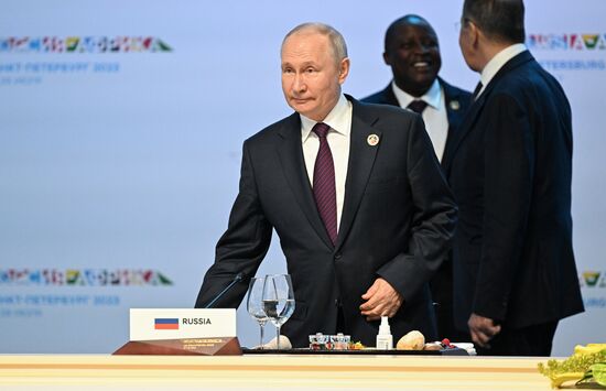Russia Putin Africa Summit Working Lunch