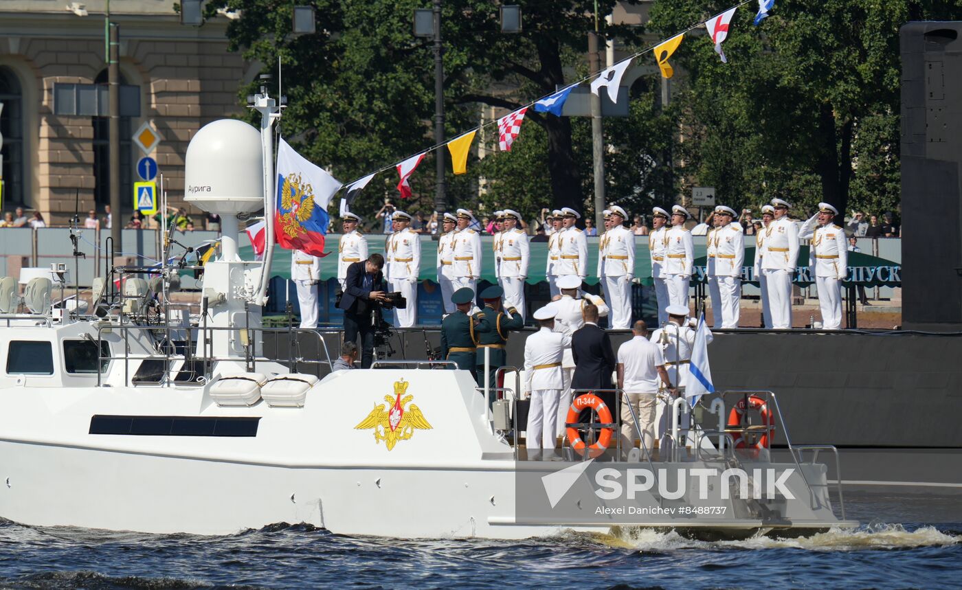 Russia Putin Navy Day