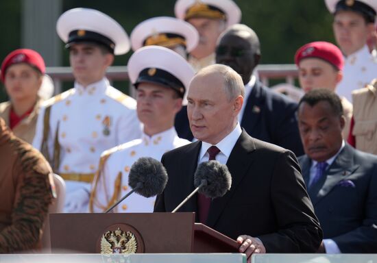 Russia Putin Navy Day