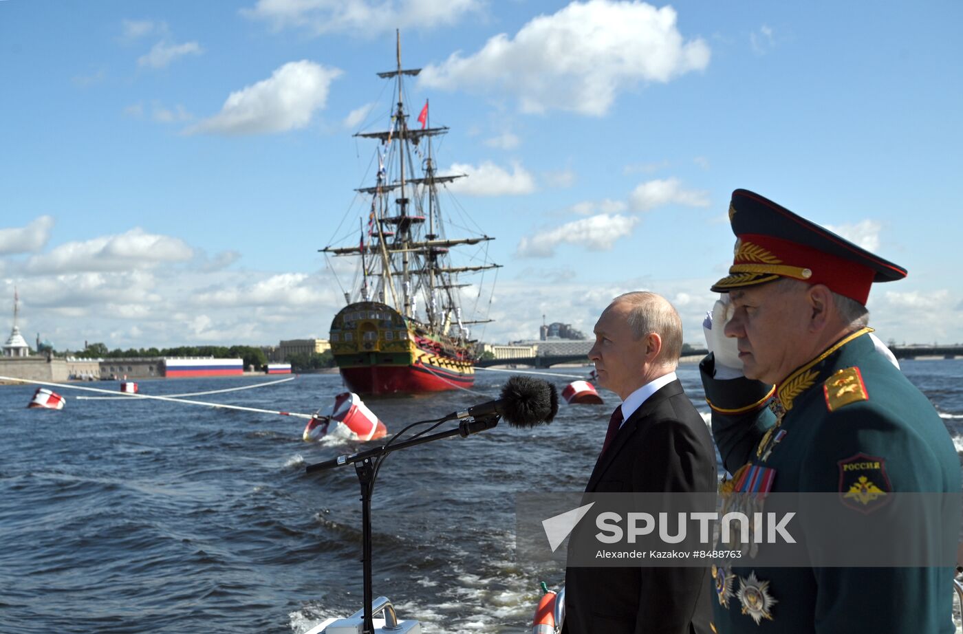 Russia Putin Navy Day