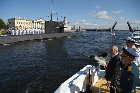 Russia Putin Navy Day