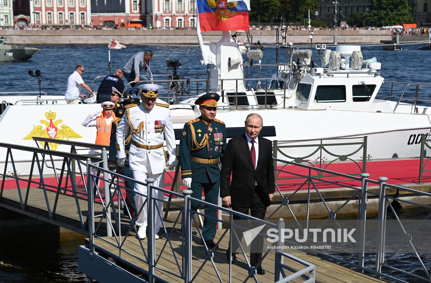 Russia Putin Navy Day