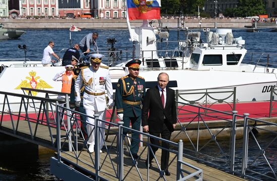 Russia Putin Navy Day