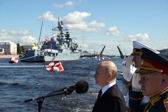 Russia Putin Navy Day