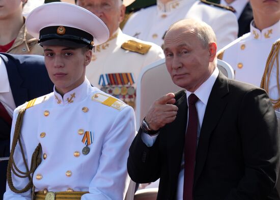 Russia Putin Navy Day