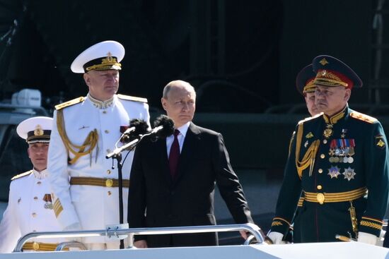 Russia Putin Navy Day