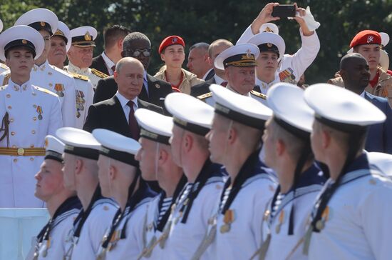 Russia Putin Navy Day