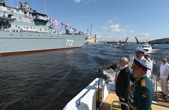 Russia Putin Navy Day