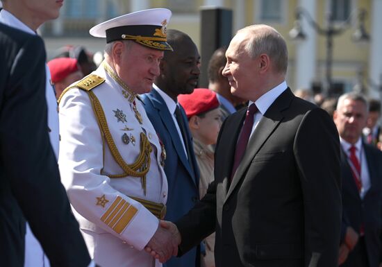 Russia Putin Navy Day