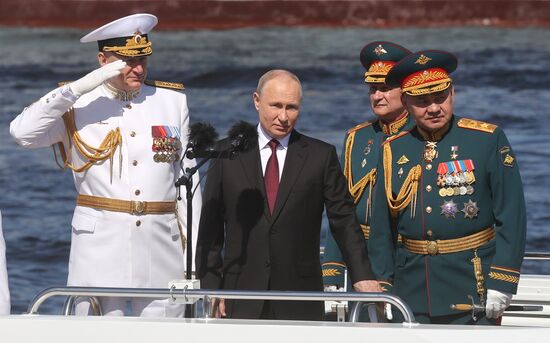 Russia Putin Navy Day