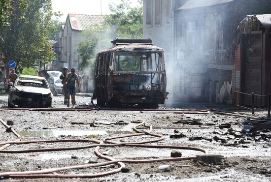 Russia Ukraine Military Operation Shelling