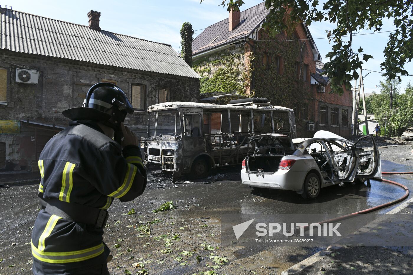 Russia Ukraine Military Operation Shelling