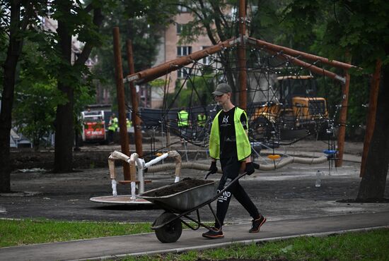 Russia LPR Restoration Works