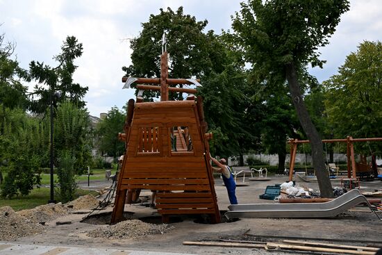 Russia LPR Restoration Works