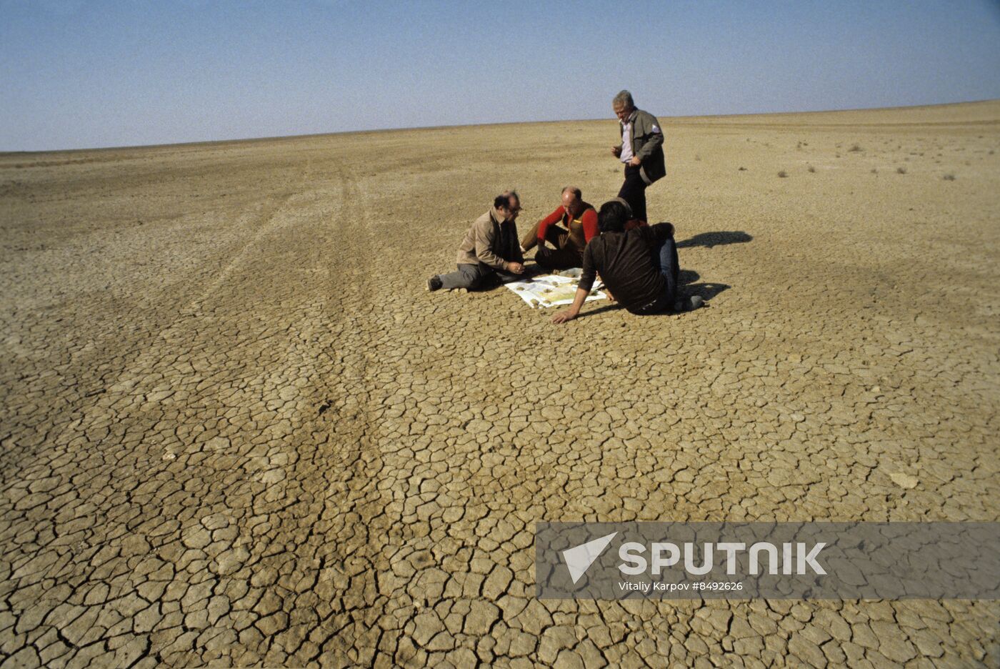 Geological prospecting expedition visits Ustyurt Plateau