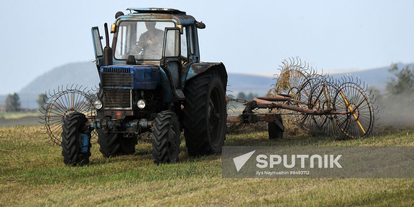 Russia Agriculture Livestock Fodder Harvesting