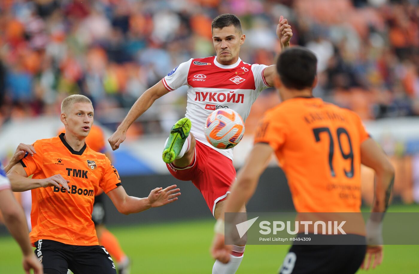 Russia Soccer Premier-League Ural - Spartak