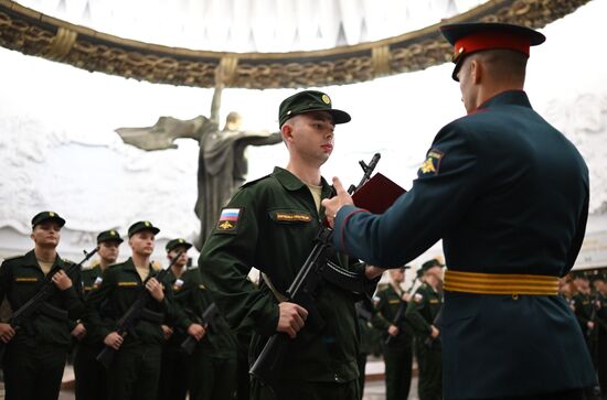 Russia Preobrazhensky Regiment Oath Taking