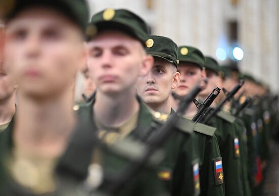 Russia Preobrazhensky Regiment Oath Taking