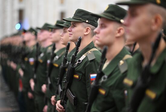 Russia Preobrazhensky Regiment Oath Taking