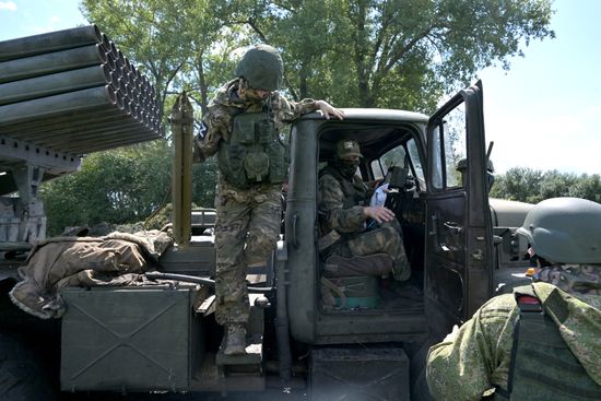 Russia Ukraine Military Operation Artillery Units