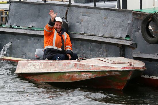 Russia Siberia Timber Rafting