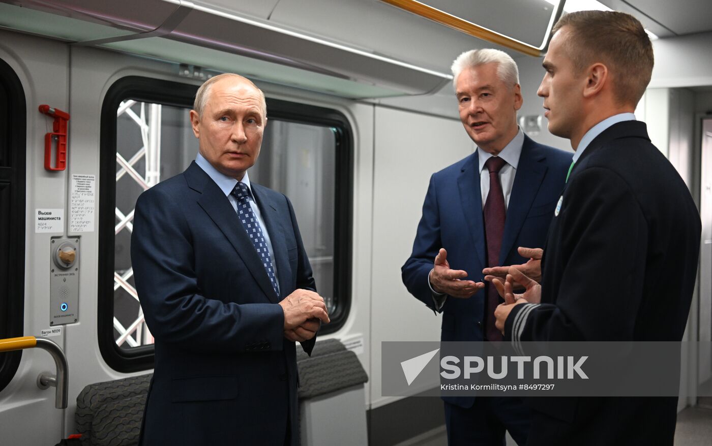 Russia Putin Railway Transport MCD Line D3 Opening