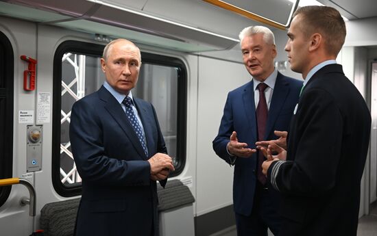 Russia Putin Railway Transport MCD Line D3 Opening