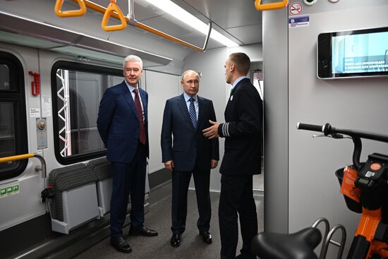 Russia Putin Railway Transport MCD Line D3 Opening