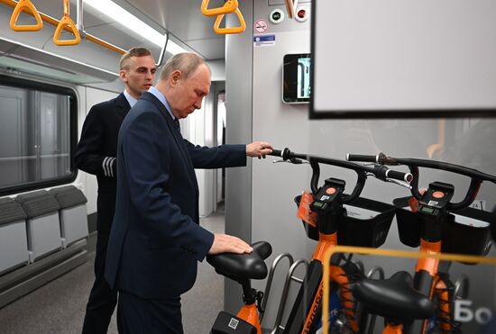 Russia Putin Railway Transport MCD Line D3 Opening