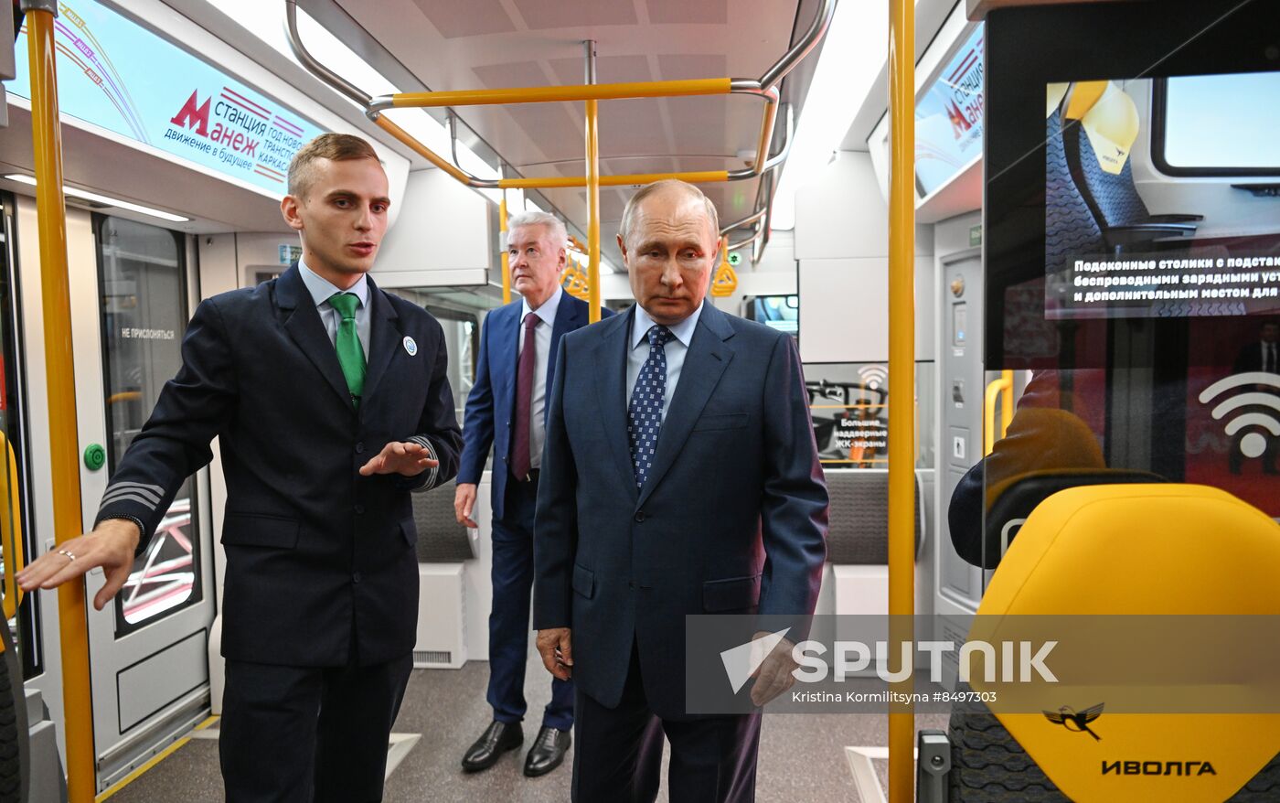 Russia Putin Railway Transport MCD Line D3 Opening