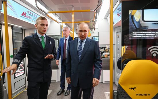 Russia Putin Railway Transport MCD Line D3 Opening