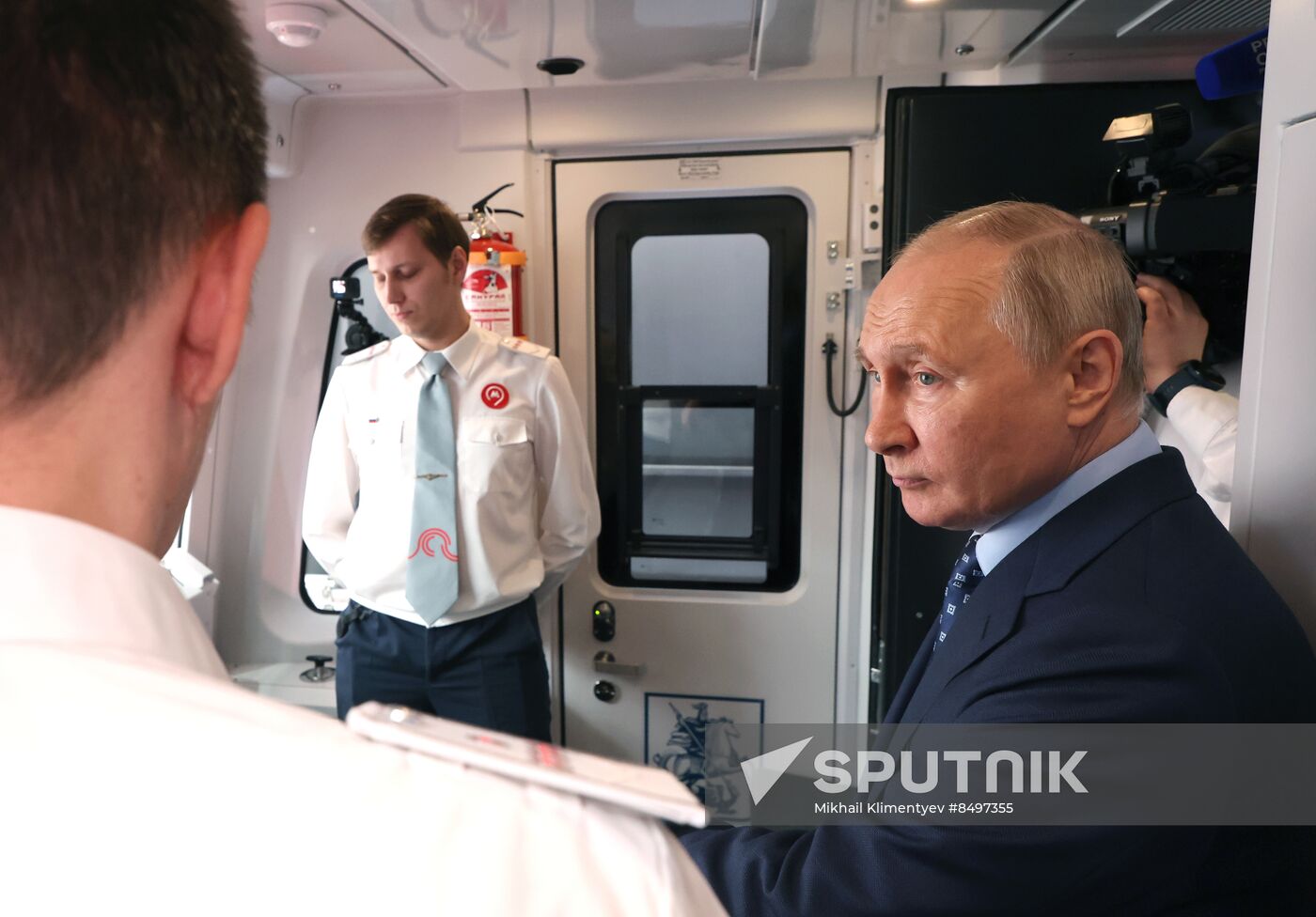 Russia Putin Railway Transport MCD Line D3 Opening